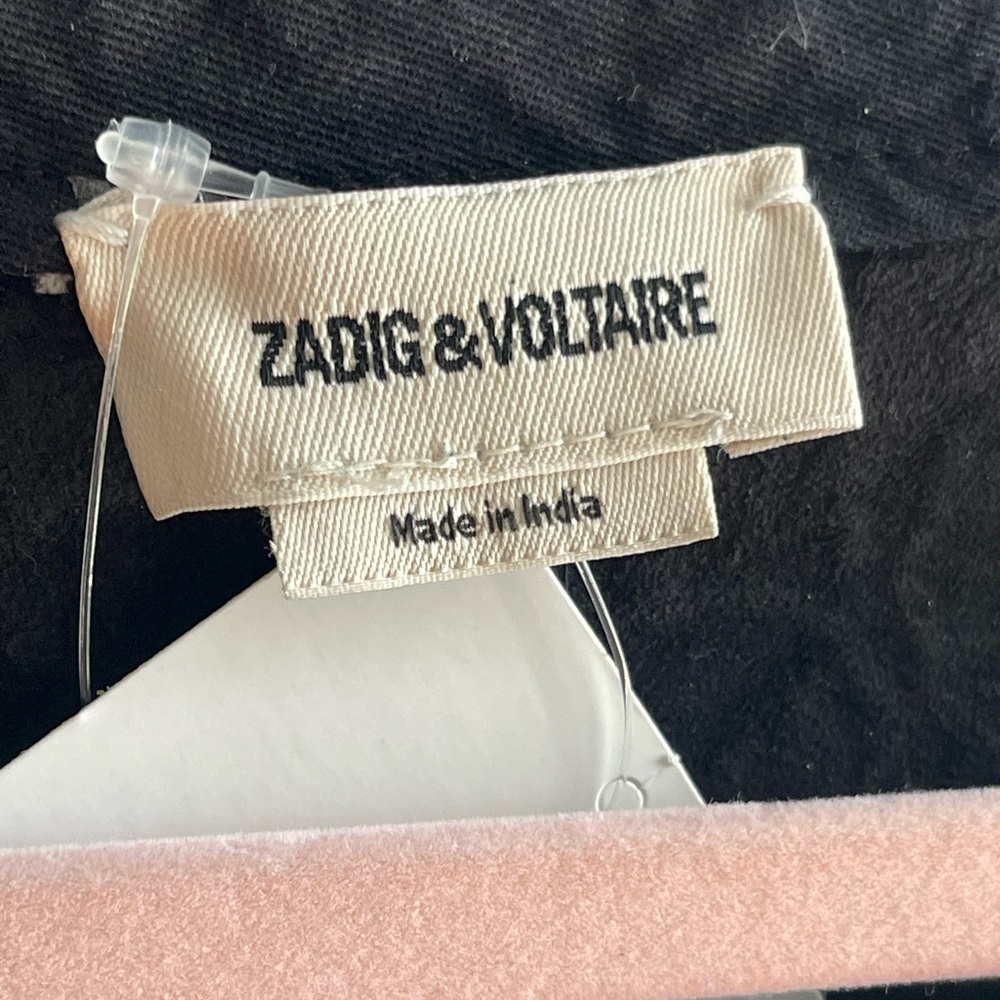 Zadig & Voltaire NWT FLAWED Rexa Black Crumpled 100% Leather Mini Dress - Picture 4 of 15